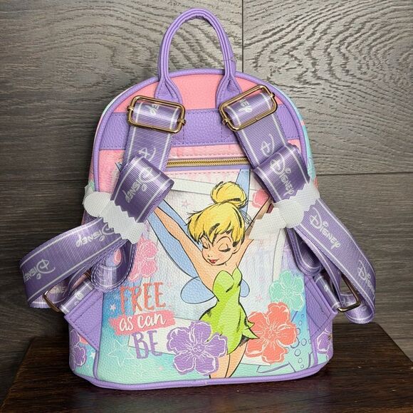 Tinkerbell WondaPop 11" Vegan Leather Fashion Mini Backpack in Purple. NWT! - Picture 5 of 14